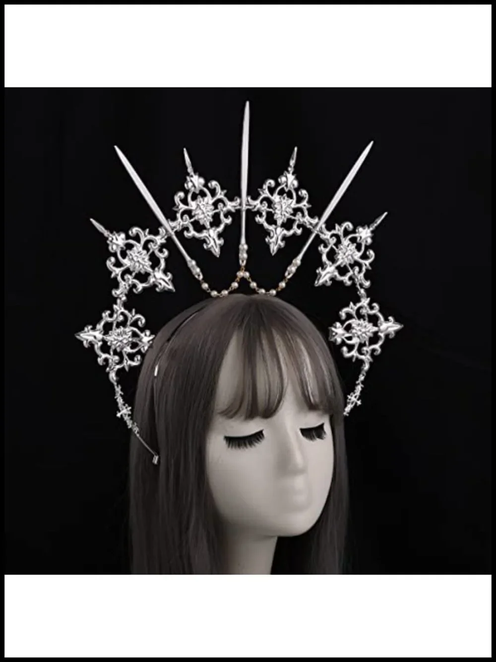 Halo Crown Goddess Headband Halloween Costume Headpiece Metal